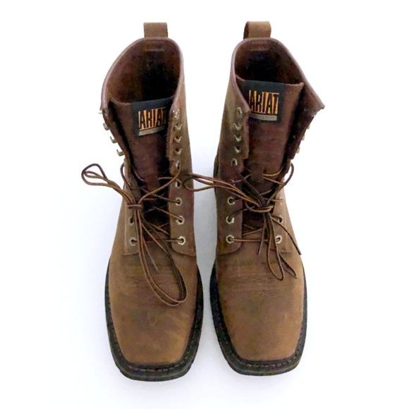 ariat lace up boots mens